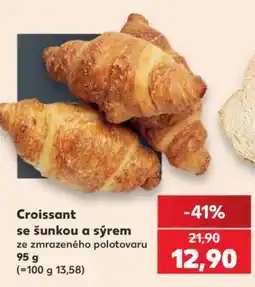 Kaufland Croissant se šunkou a sýrem nabídka