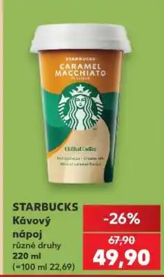 Kaufland Starbucks kávový nápoj nabídka