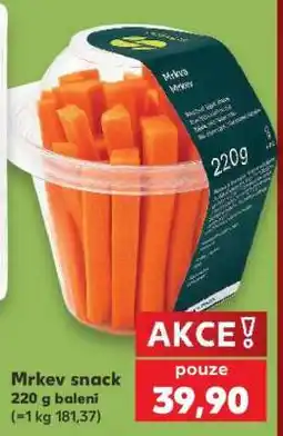 Kaufland Mrkev snack nabídka