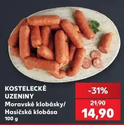Kaufland Moravské klobásky/Hasičská klobása 100 g nabídka
