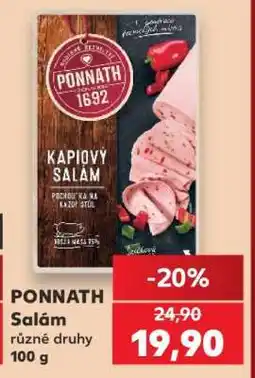 Kaufland PONNATH Salám nabídka