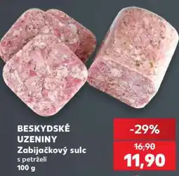 Kaufland BESKYDSKÉ UZENINY Zabijačkový sulc s petrželí nabídka