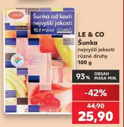 Kaufland LE & CO šunka nabídka