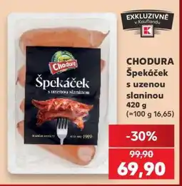 Kaufland CHODURA Špekáček s uzenou slaninou nabídka