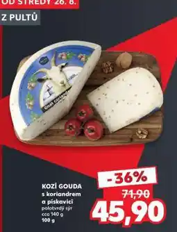 Kaufland KOZÍ GOUDA s koriandrem a pískavicí nabídka