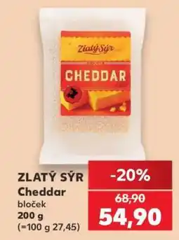 Kaufland Zlatý Sýr cheddar nabídka