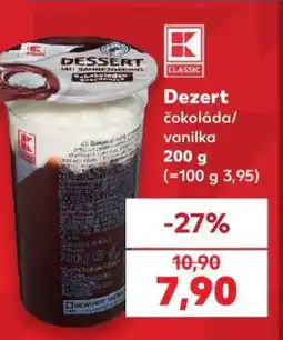 Kaufland Dezert čokoláda/vanilka 200 g nabídka