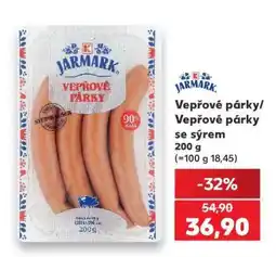 Kaufland Vepřové párky/Vepřové párky se sýrem nabídka