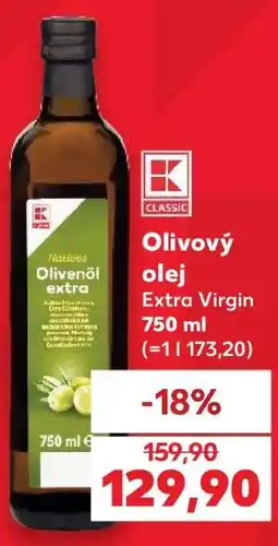 Kaufland Olivový olej Extra Virgin 750 ml nabídka