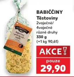Kaufland Babiččiny těstoviny nabídka