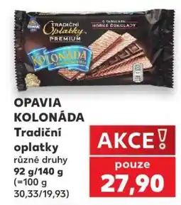 Kaufland OPAVIA KOLONÁDA Tradiční Oplatky nabídka