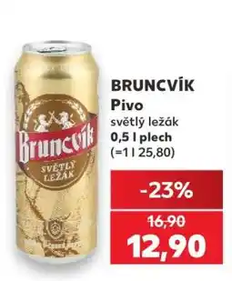 Kaufland BRUNCVÍK Pivo nabídka