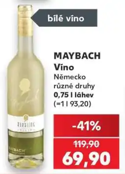 Kaufland MAYBACH Víno nabídka