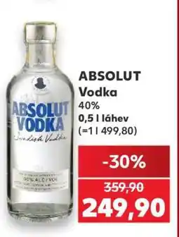 Kaufland Absolut Vodka nabídka
