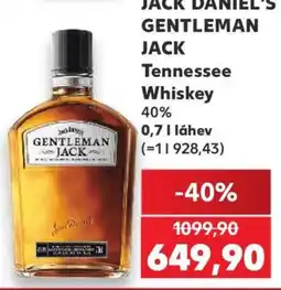 Kaufland Jack Daniel’s GENTLEMAN JACK Tennessee Whiskey nabídka