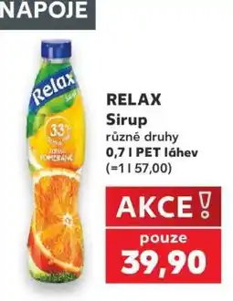 Kaufland Relax Sirup nabídka