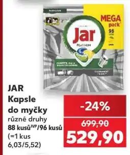 Kaufland Jar kapsle do myčky nabídka