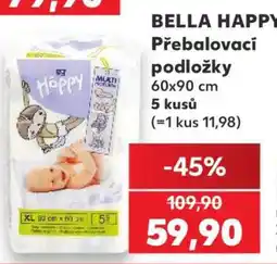 Kaufland Bella Happy přebalovací podložky nabídka