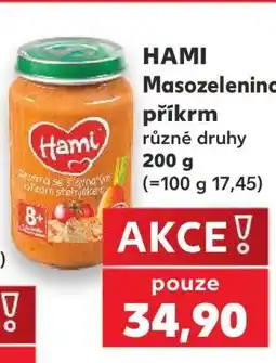 Kaufland Hami masozeleninový příkrm nabídka