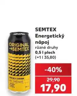 Kaufland Semtex energetický nápoj nabídka