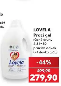 Kaufland Lovela prací gel nabídka