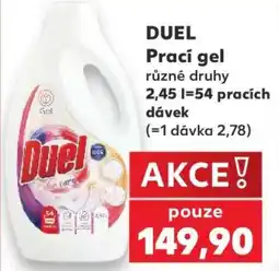 Kaufland Duel prací gel nabídka