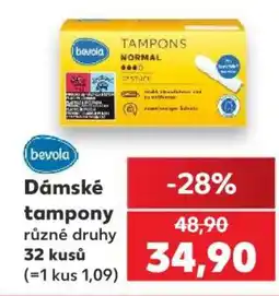 Kaufland Dámské tampony nabídka