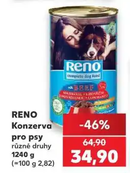 Kaufland RENO Konzerva pro psy nabídka