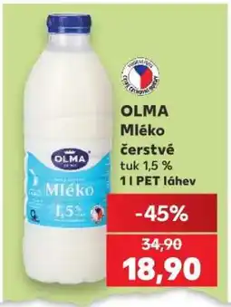 Kaufland Olma mléko čerstvé nabídka