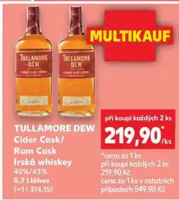 Kaufland TULLAMORE DEW CIDER CASK/RUM CASK Irská whiskey nabídka