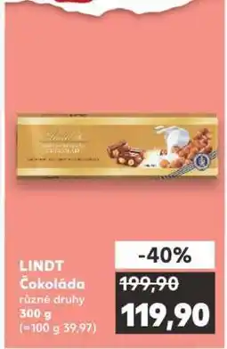 Kaufland LINDT Čokoláda nabídka