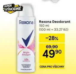 Tesco Rexona deodorant nabídka