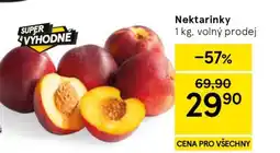 Tesco Nektarinky nabídka