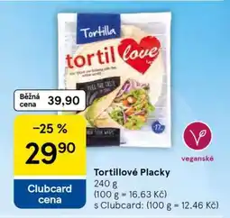 Tesco Tortillové placky nabídka