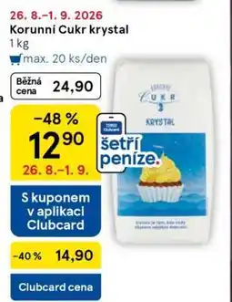 Tesco Korunní Cukr krystal nabídka