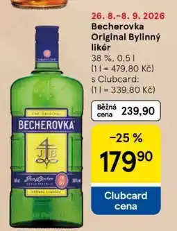 Tesco Becherovka Original bylinný likér nabídka