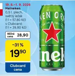 Tesco Heineken nabídka