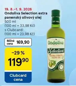 Tesco Ondoliva Selection extra panenský olivový olej nabídka
