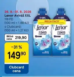 Tesco Lenor Aviváž XXL nabídka
