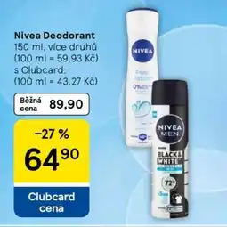 Tesco Nivea deodorant nabídka
