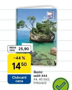Tesco Školní sešit 444 nabídka