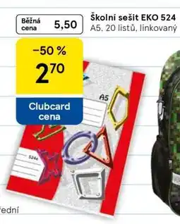 Tesco školní sešit EKO 524 nabídka