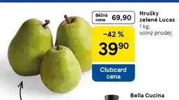 Tesco Hrušky zelené Lucas nabídka