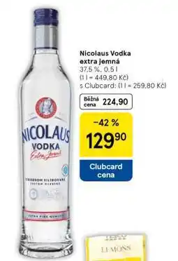 Tesco Nicolaus Vodka Extra jemná nabídka