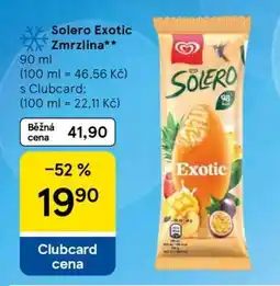 Tesco Solero Exotic Zmrzlina nabídka