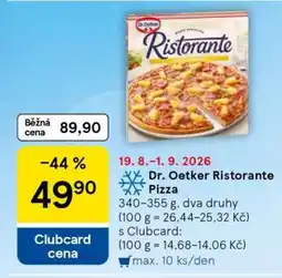 Tesco DR. Oetker Ristorante pizza nabídka