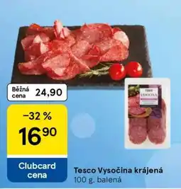 Tesco Tesco Vysočina krájená nabídka