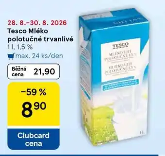 Tesco Mléko polotučné trvanlivé