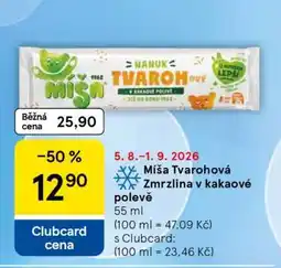 Tesco Míša Tvarohová Zmrzlina v kakaové polevě nabídka