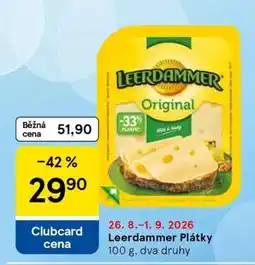 Tesco Leerdammer plátky nabídka